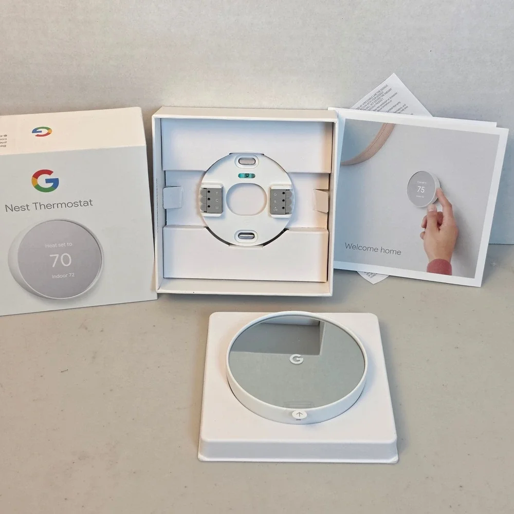 Google Nest Thermostat Smart Programmable Wi-Fi Snow White GA01334-US G4CVZ